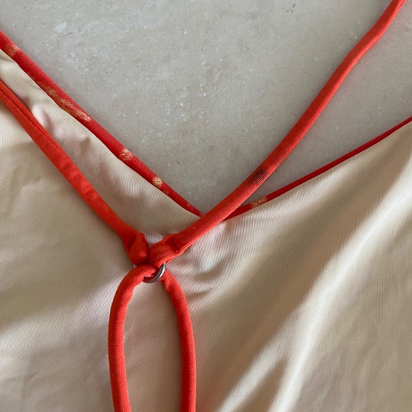 Dolce Vita Women's T-Back One Piece Swimsuit Size XS Cayenne Orange RRP $120 - Picture 8 of 12